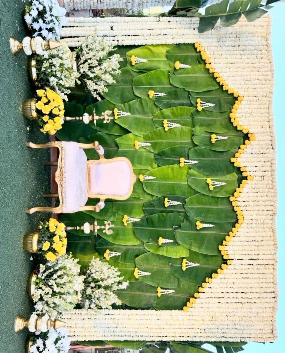 Saree ceremony · traditional setup